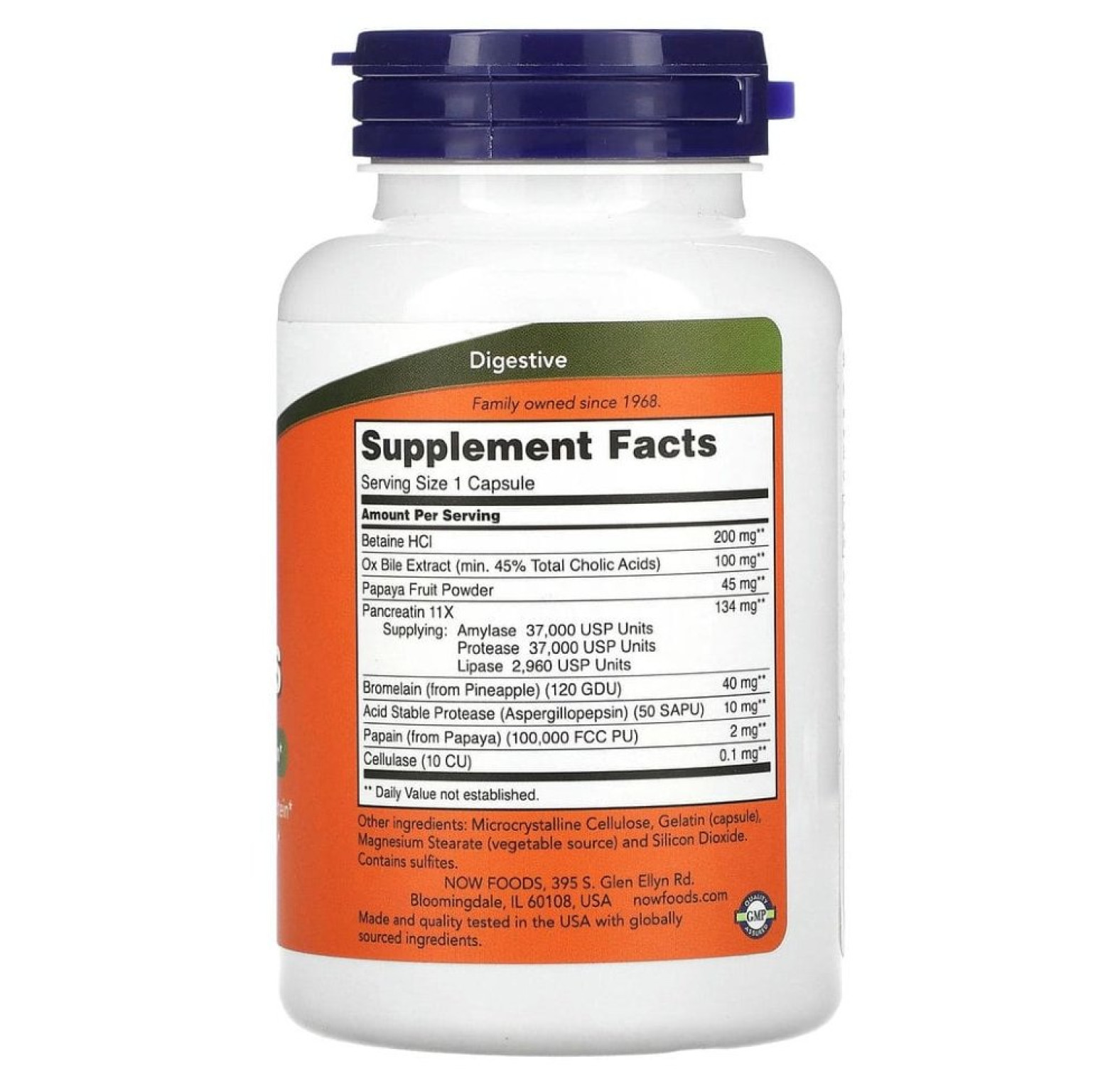 NOW Foods, суперферменты, 90 капсул