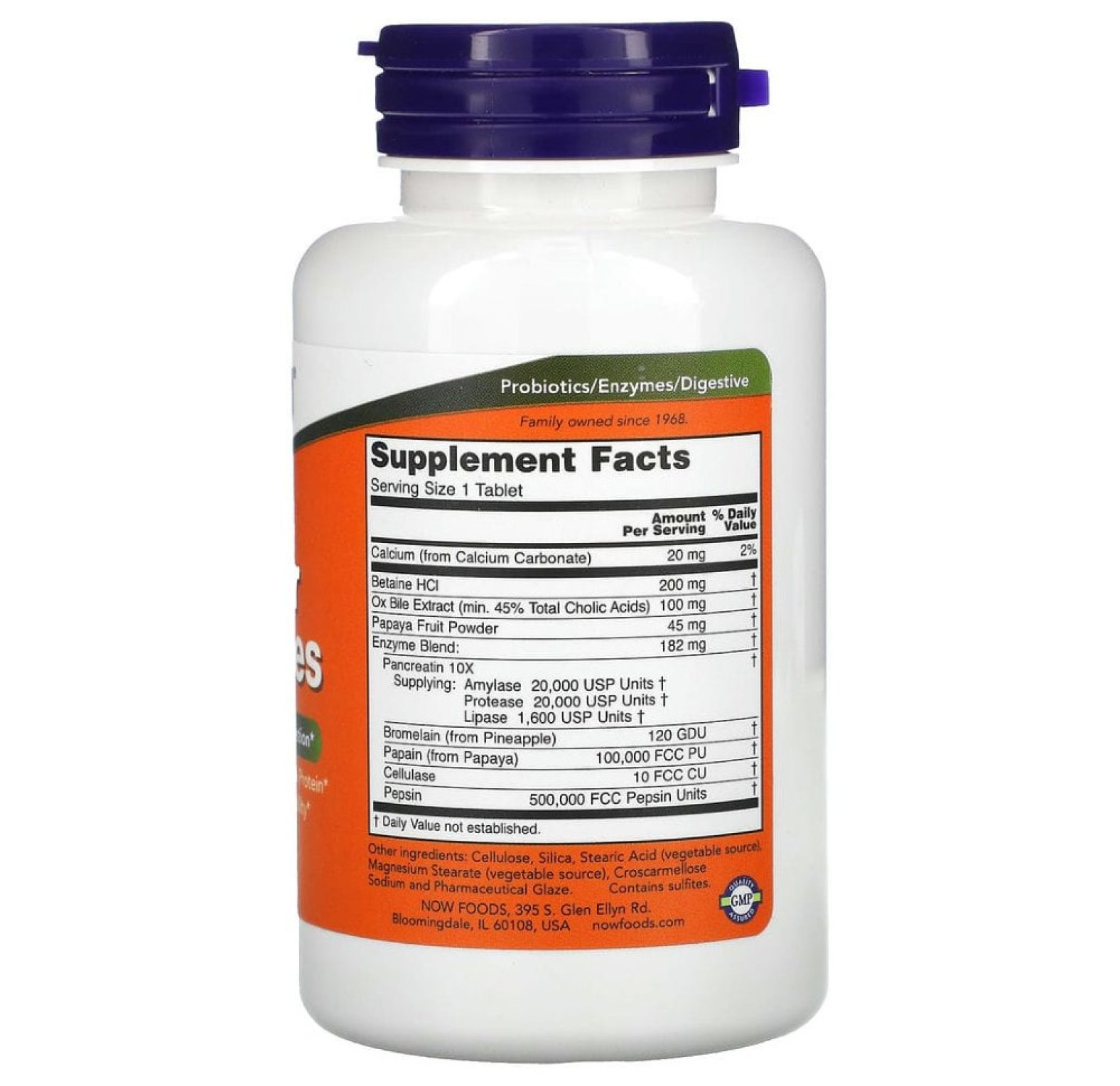 NOW Foods, суперферменты, 90 таблеток