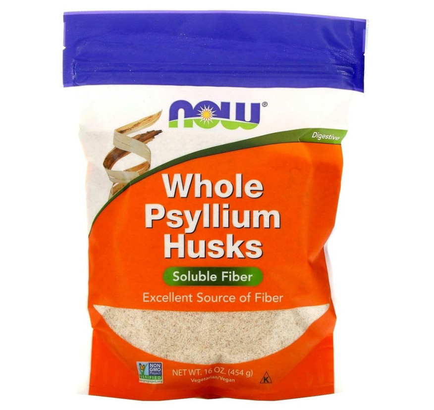 NOW Foods, цельная оболочка семян подорожника, 454 г