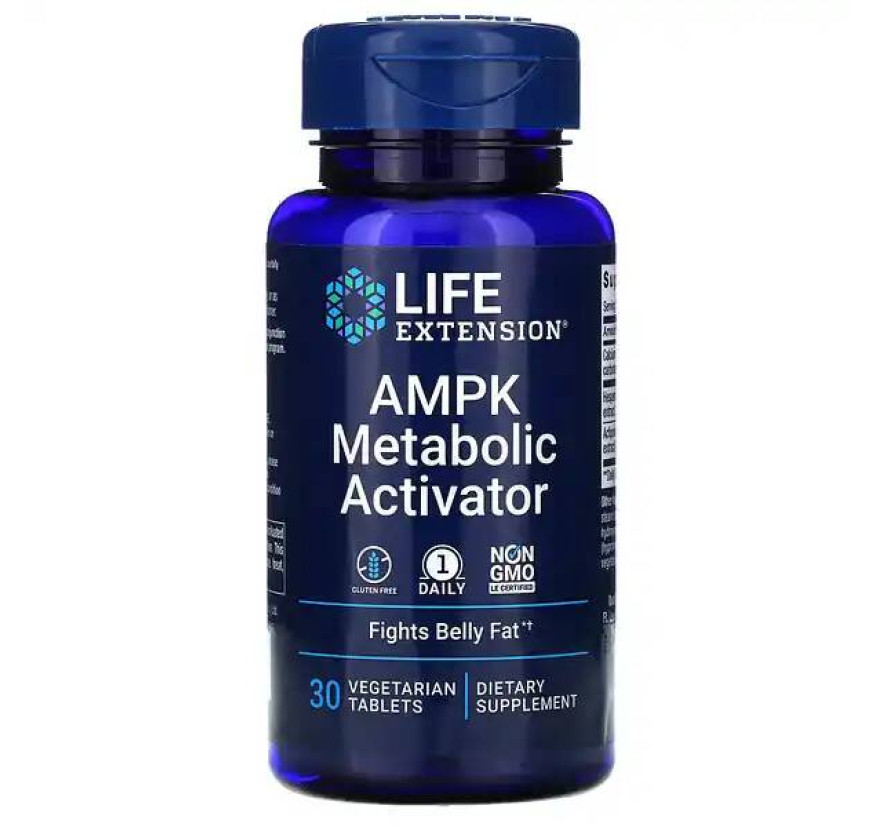 Life Extension, активатор метаболизма AMPK, 30 вегетарианских таблеток