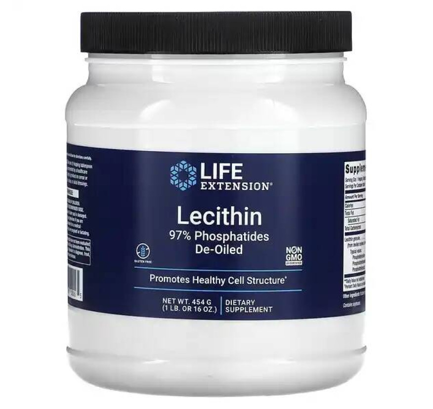 Life Extension, лецитин, 454 г (16 унций)