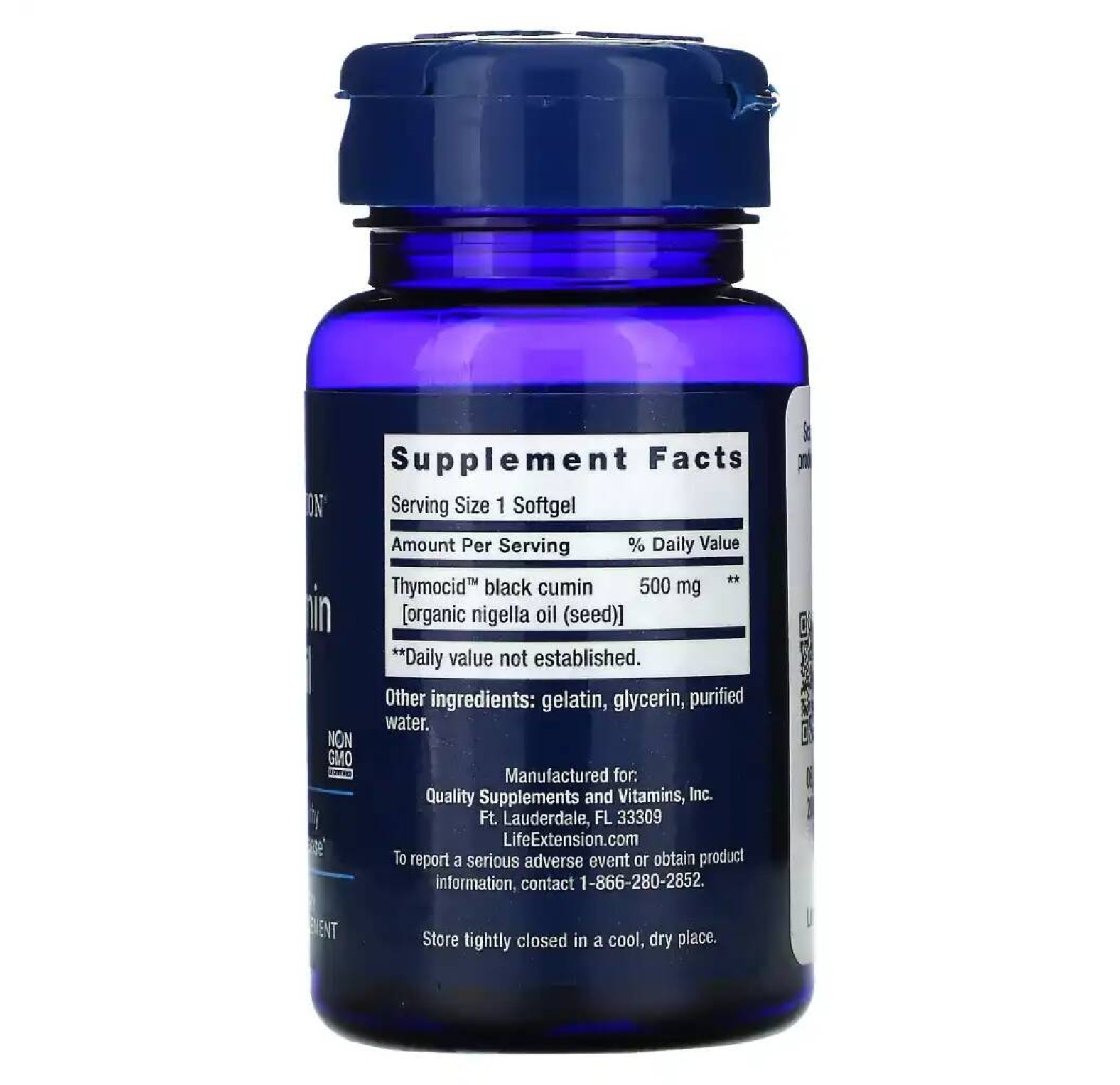 Life Extension, Масло семян черного тмина, 60 мягких таблеток