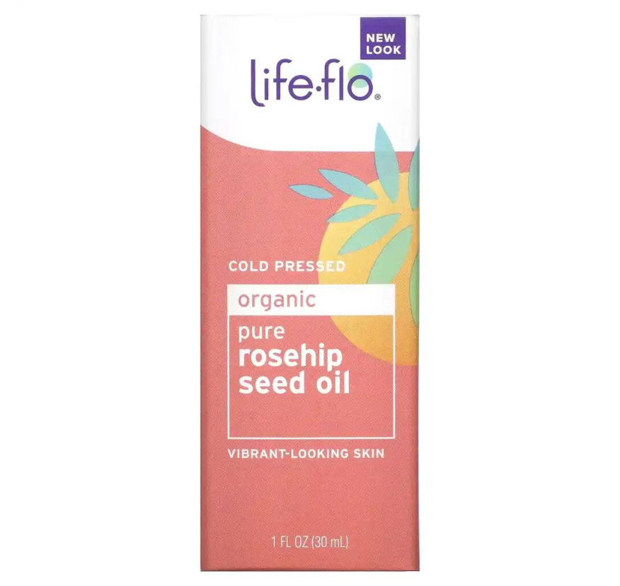 Life-flo, органическое чистое масло из семян шиповника, 30 м (1 жидк. унция)