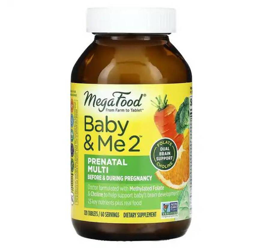 MegaFood, Baby & Me 2, 120 таблеток