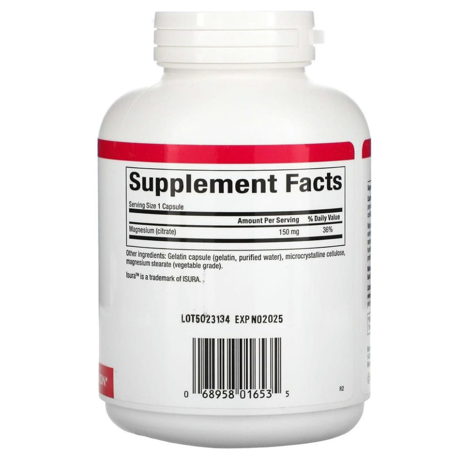 Natural Factors, цитрат магния, 150 мг, 180 капсул