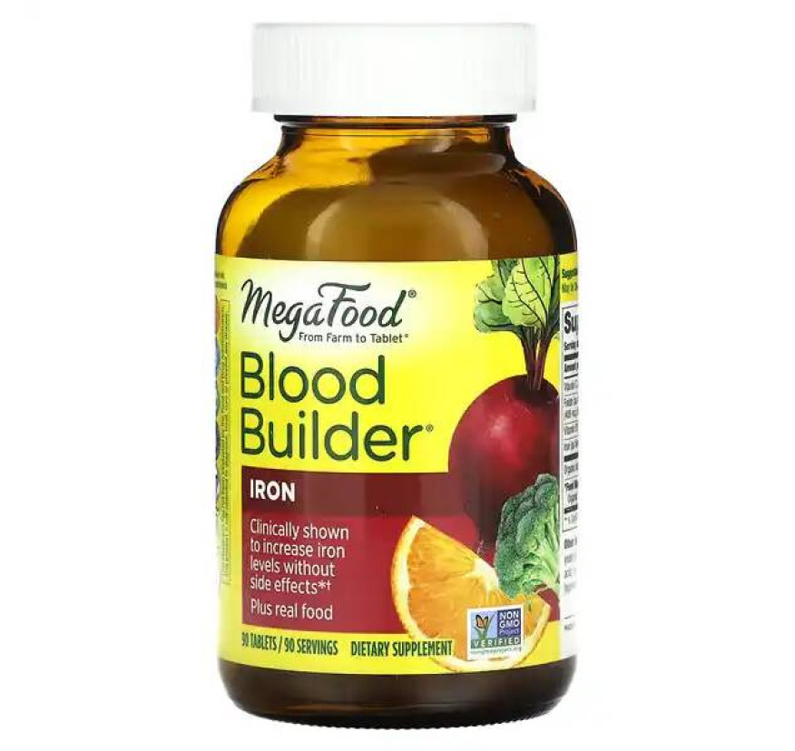 MegaFood, Blood Builder, 90 таблеток