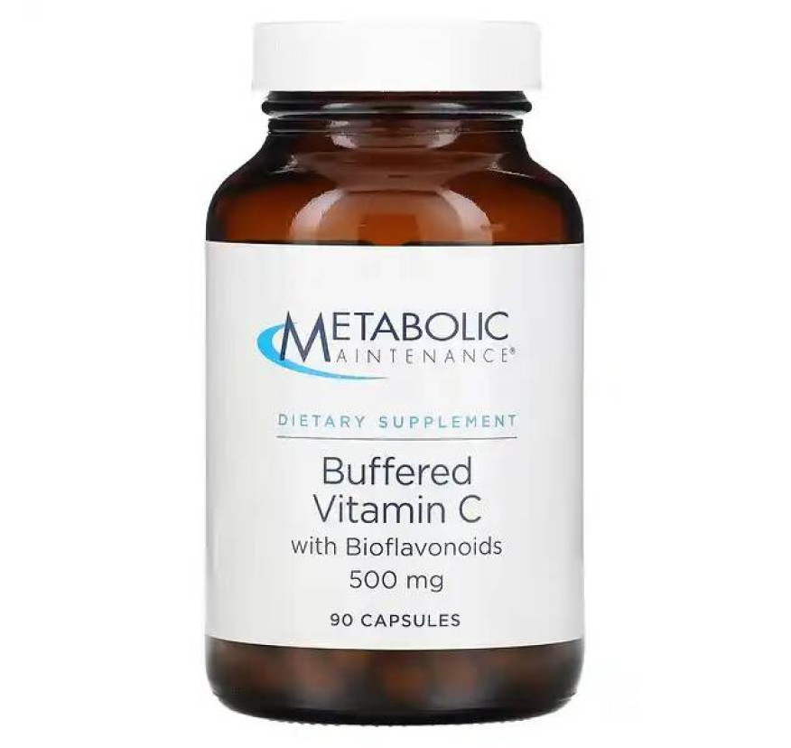 Metabolic Maintenance, Буферный витамин С с биофлавоноидами, 500 мг, 100 капсул