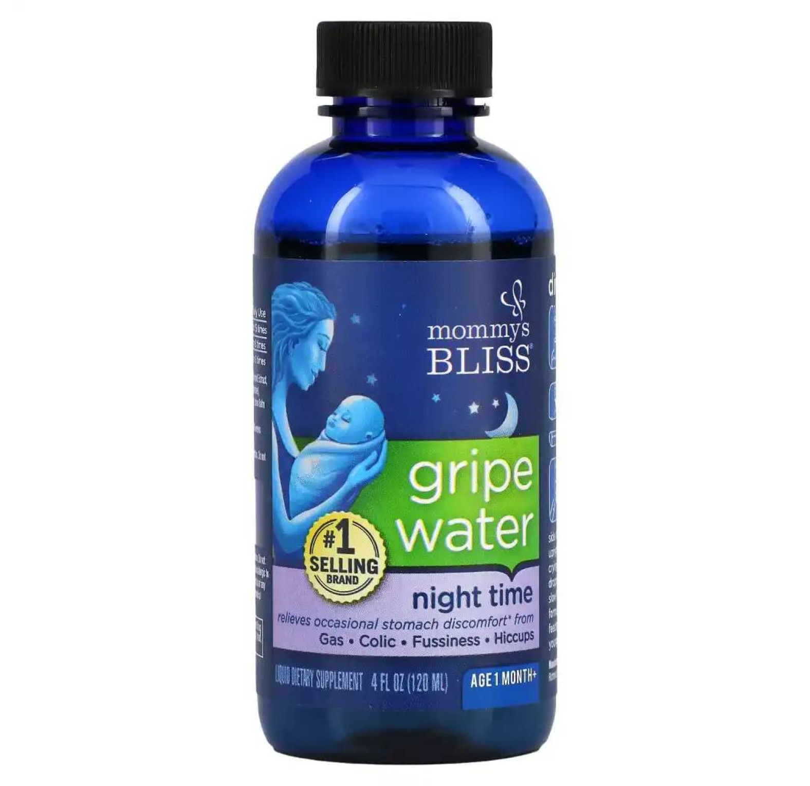 Mommy's Bliss, Время сна, водичка от колик, 4 унции (120 мл)