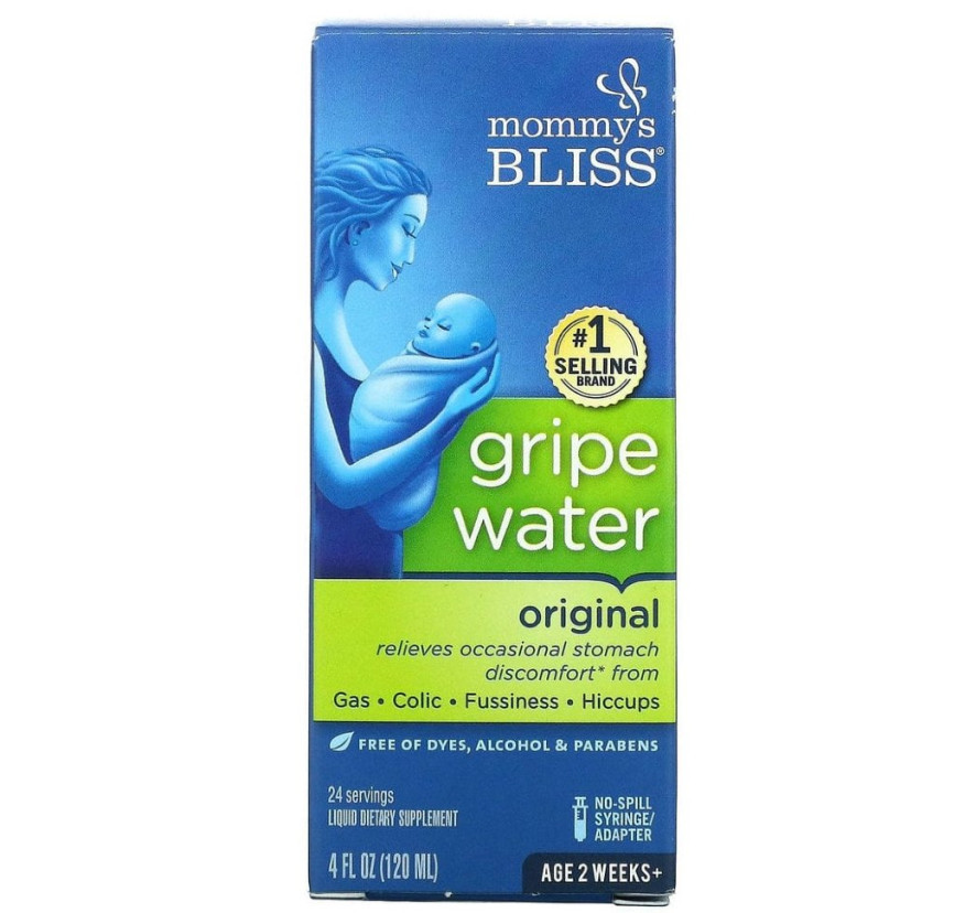 Mommy's Bliss, укропная вода, оригинальная, для младенцев от 2 недель, 120 мл