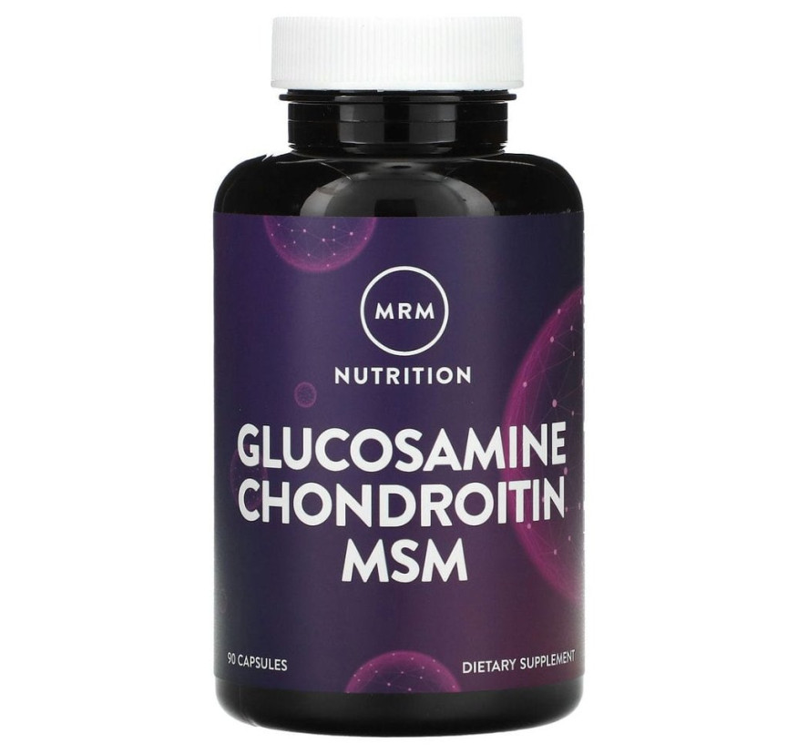 MRM Nutrition, глюкозамин с хондроитином и МСМ, 90 капсул