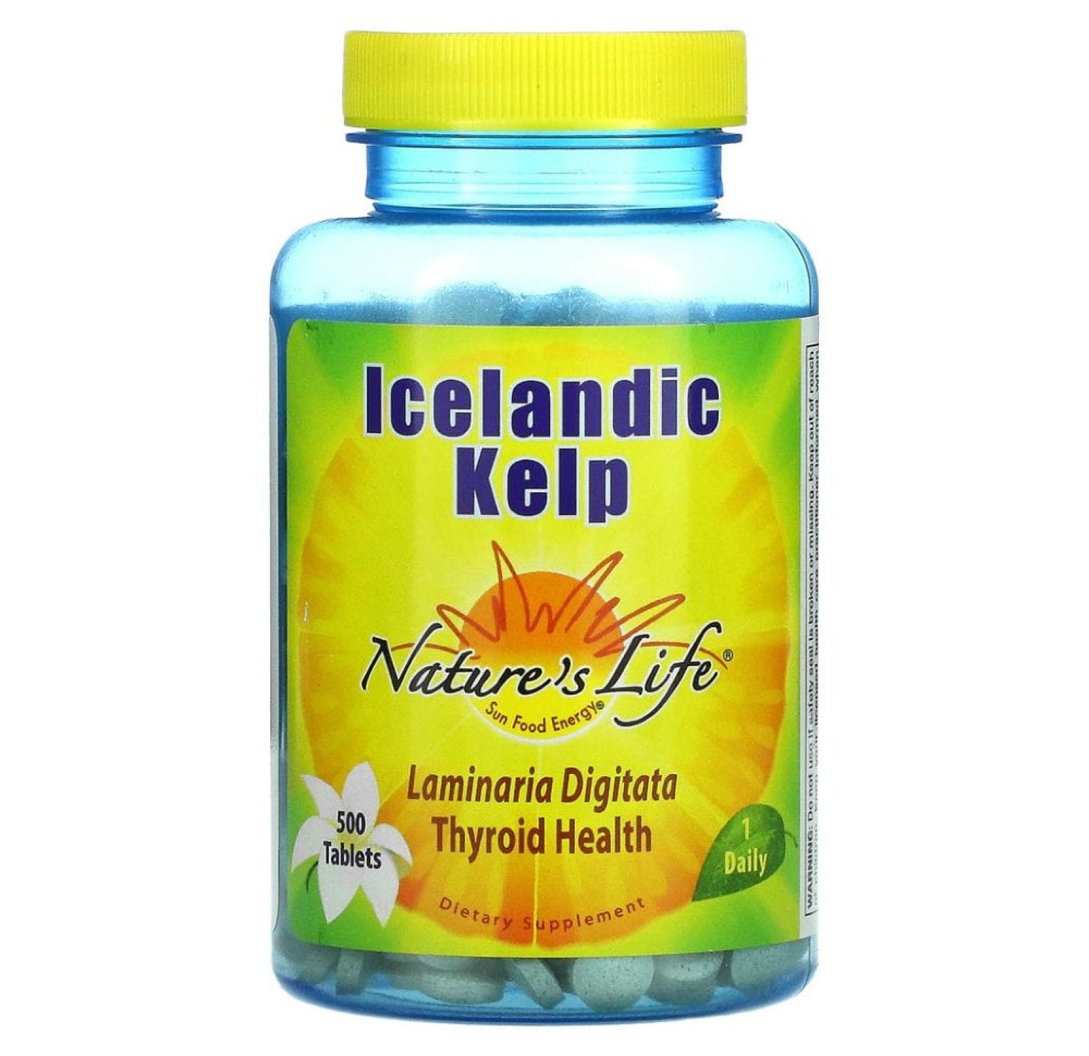 Nature's Life, Icelandic Kelp (Исландские бурые водоросли), 500 таблеток