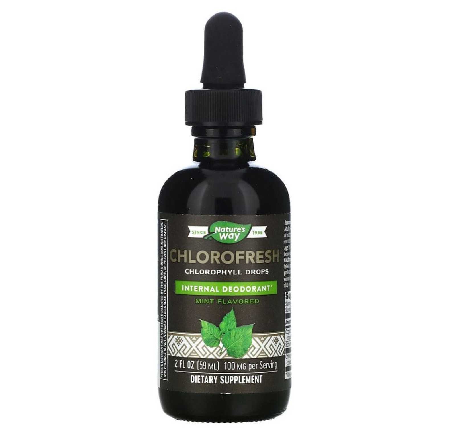 Nature's Way, Chlorofresh, капли с хлорофиллом, мята, 59 мл