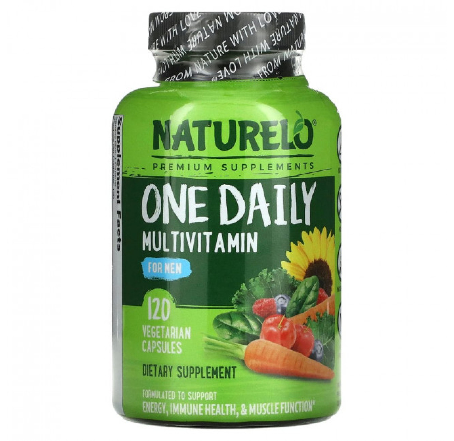 NATURELO, мультивитамины для мужчин, для ежедневного применения, 120 вегетарианских капсул