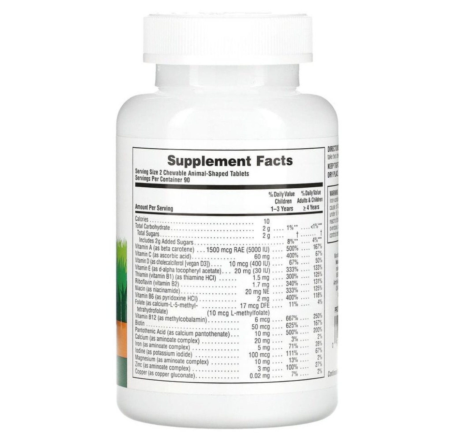 NaturesPlus, Animal Parade, мультивитаминная добавка для детей, вишня, виноград и апельсин, 180 таблеток в форме животных