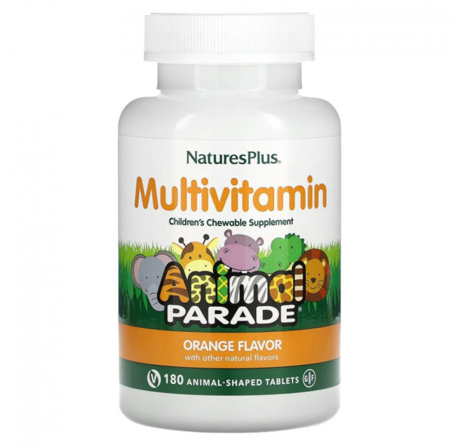 NaturesPlus, Source of Life, Animal Parade Gold, жевательные мультивитамины с микроэлементами для детей, в ассортименте, 60 таблеток в форме животных