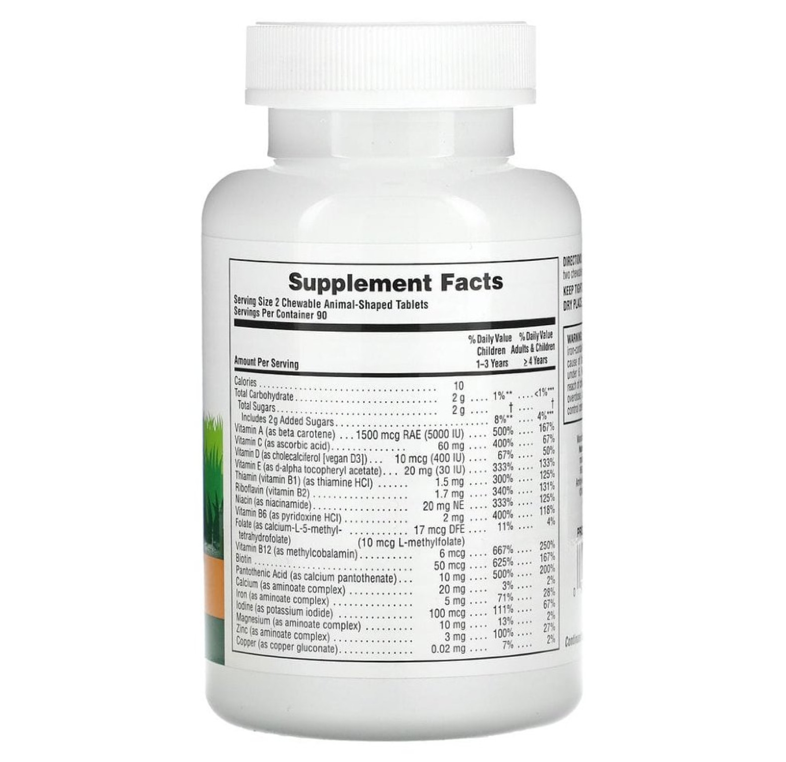 NaturesPlus, Source of Life, Animal Parade Gold, жевательные мультивитамины с микроэлементами для детей, в ассортименте, 60 таблеток в форме животных