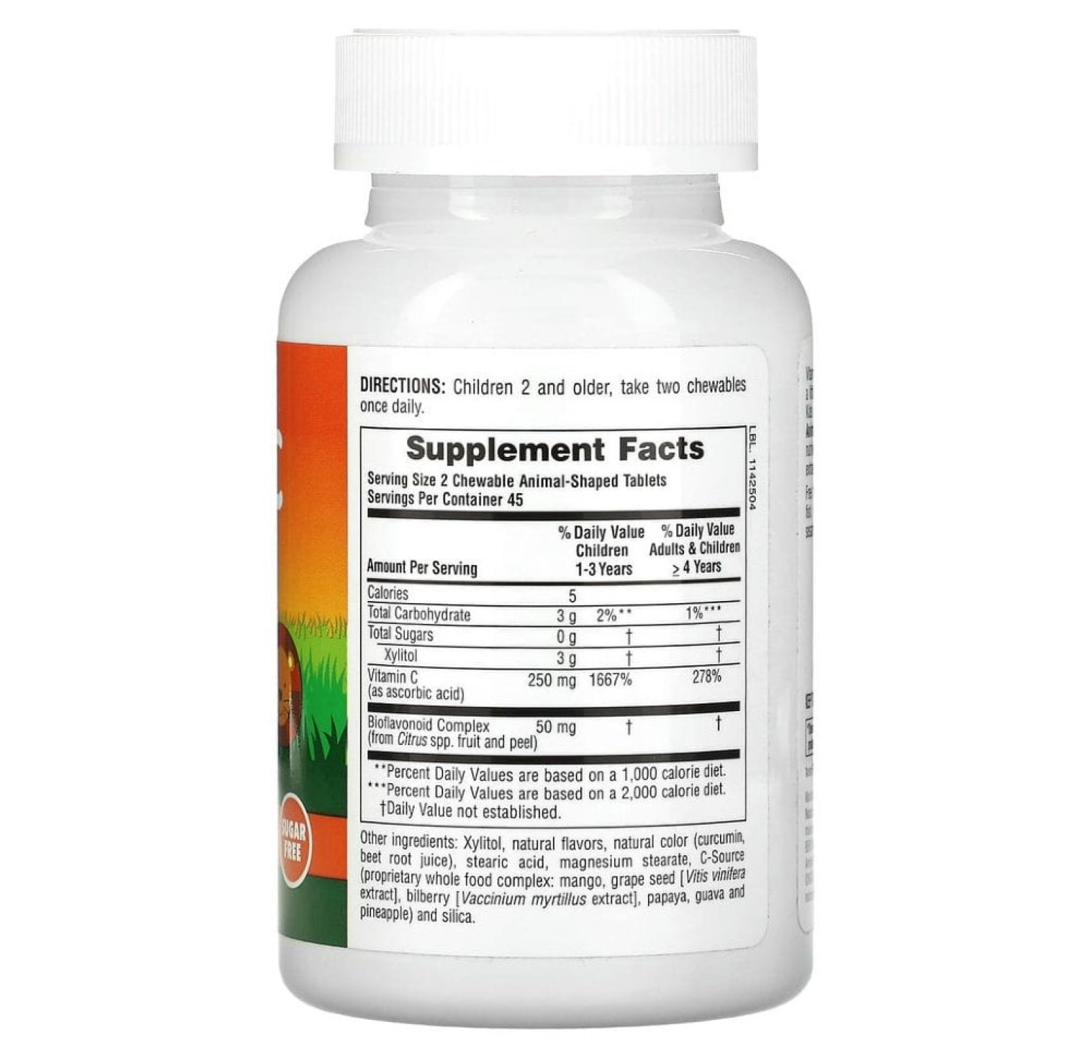 NaturesPlus, Source of Life, Animal Parade, витамин C, вкус натурального апельсинового сока, 90 таблеток в форме животных