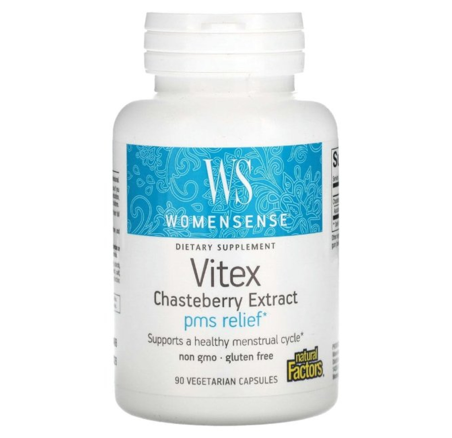 Natural Factors, Womensense, экстракт витекса священного, 90 вегетарианских капсул