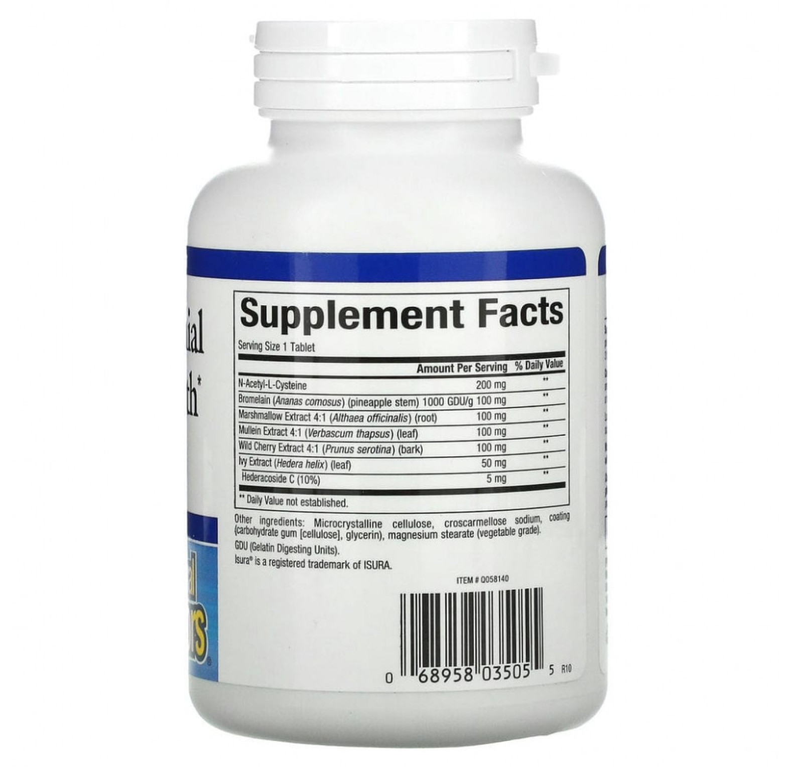 Natural Factors, здоровье легких, бронхов и носа, 90 таблеток