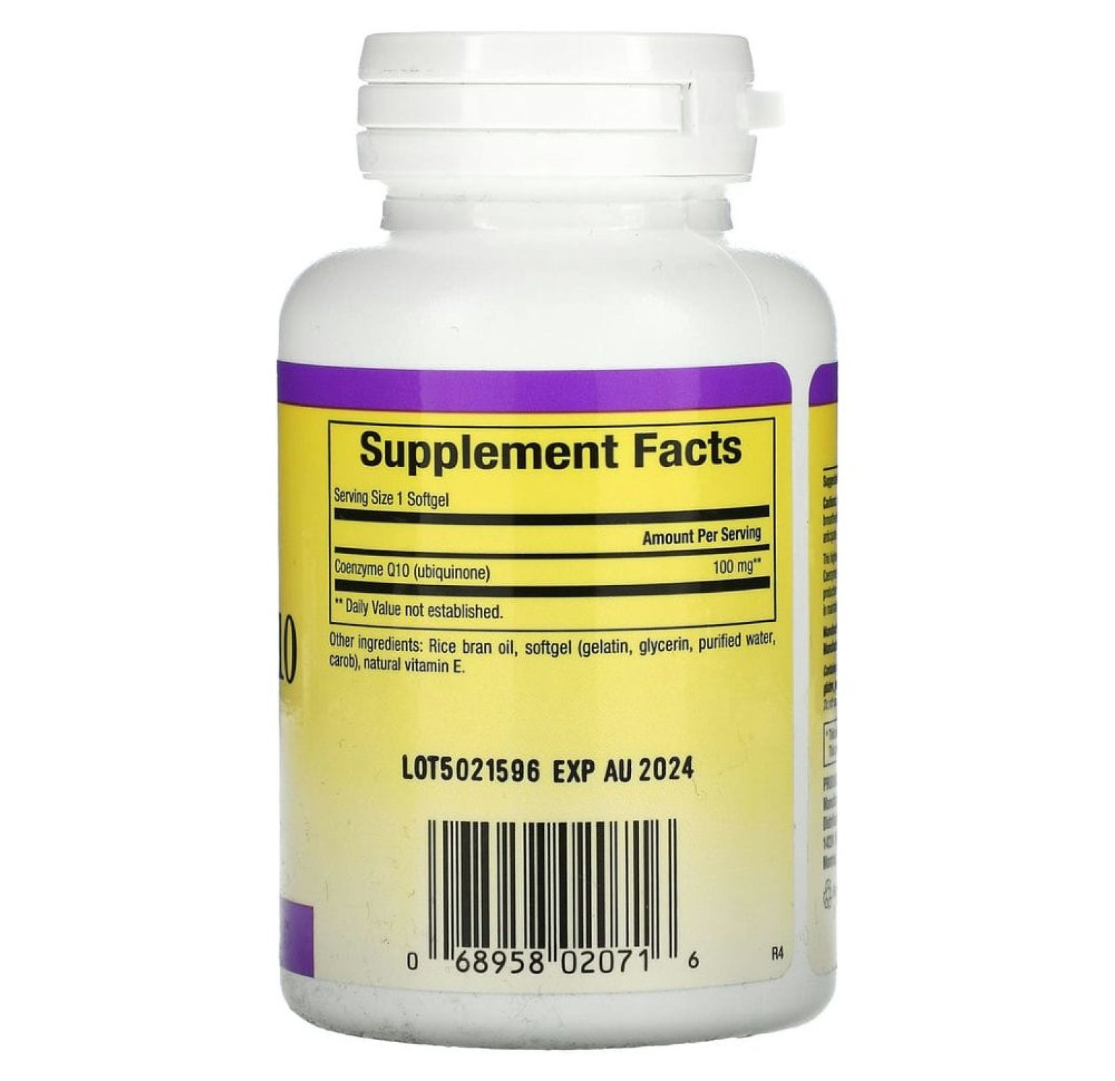 Natural Factors, коэнзим Q10, 100 мг, 60 мягких таблеток