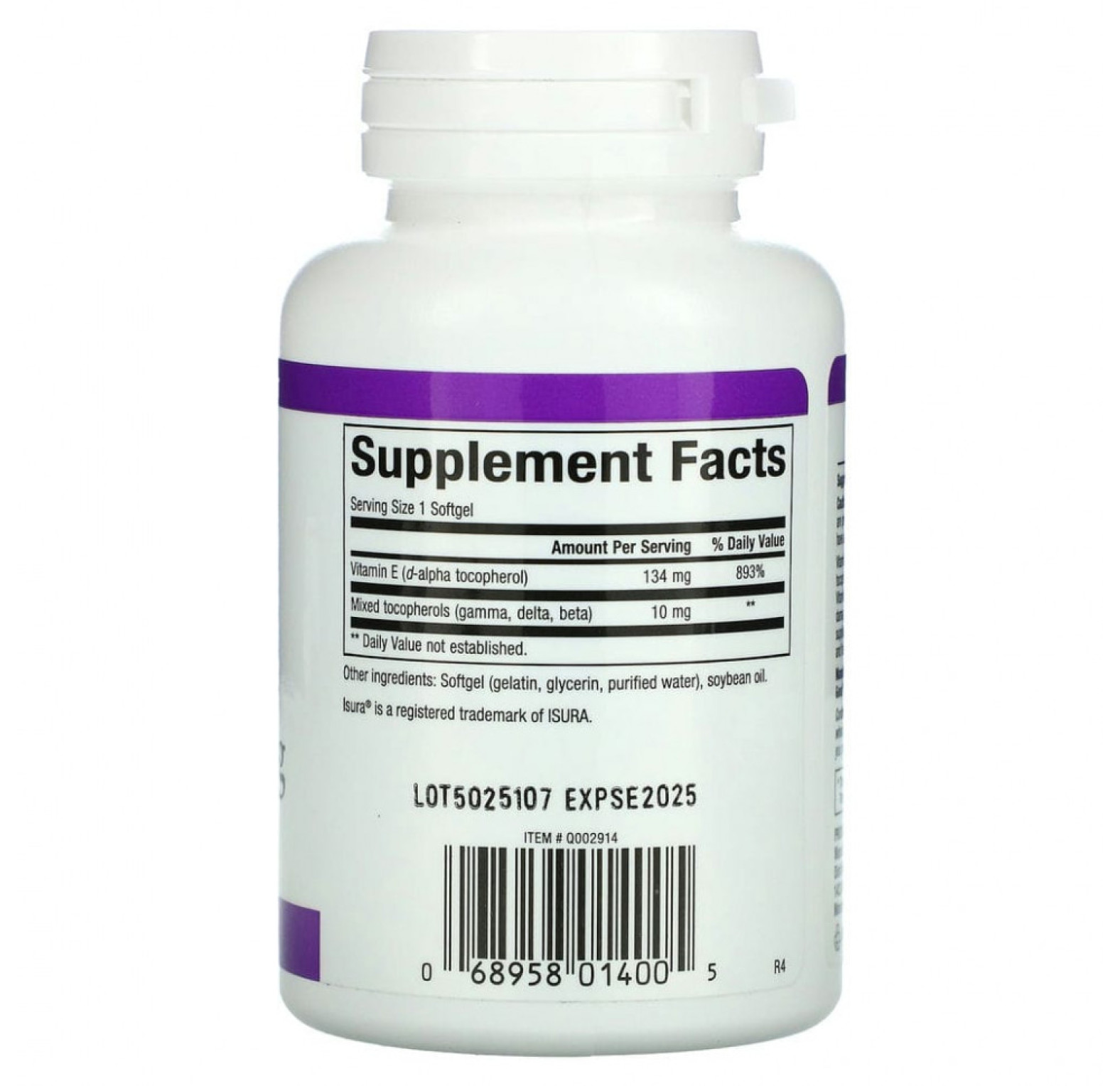 Natural Factors, смесь витаминов, витамин E, 200 МЕ, 90 мягких таблеток