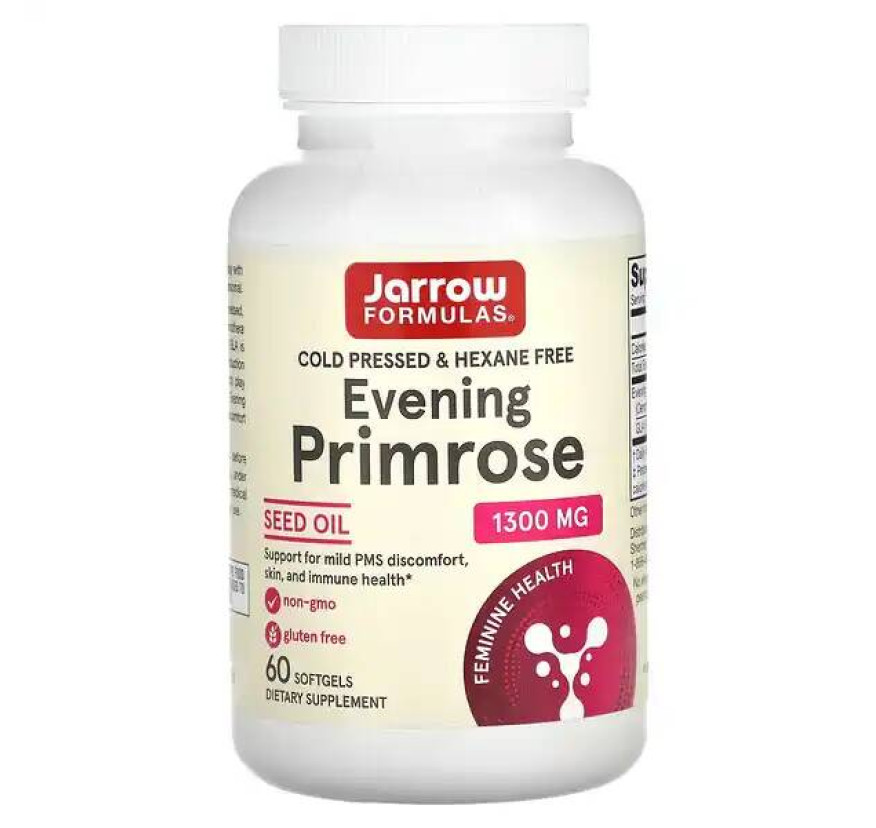 Jarrow Formulas, примула вечерняя, 1300 мг, 60 капсул