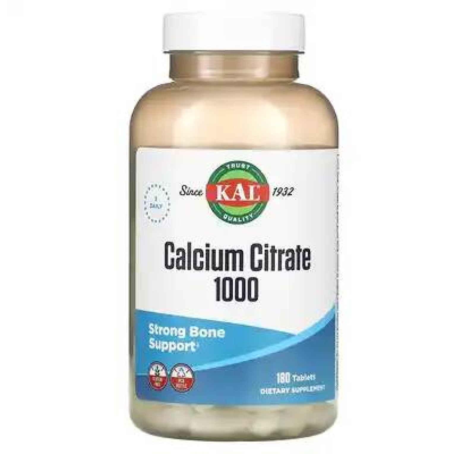 KAL, цитрат кальция 1000, 333 мг, 180 таблеток