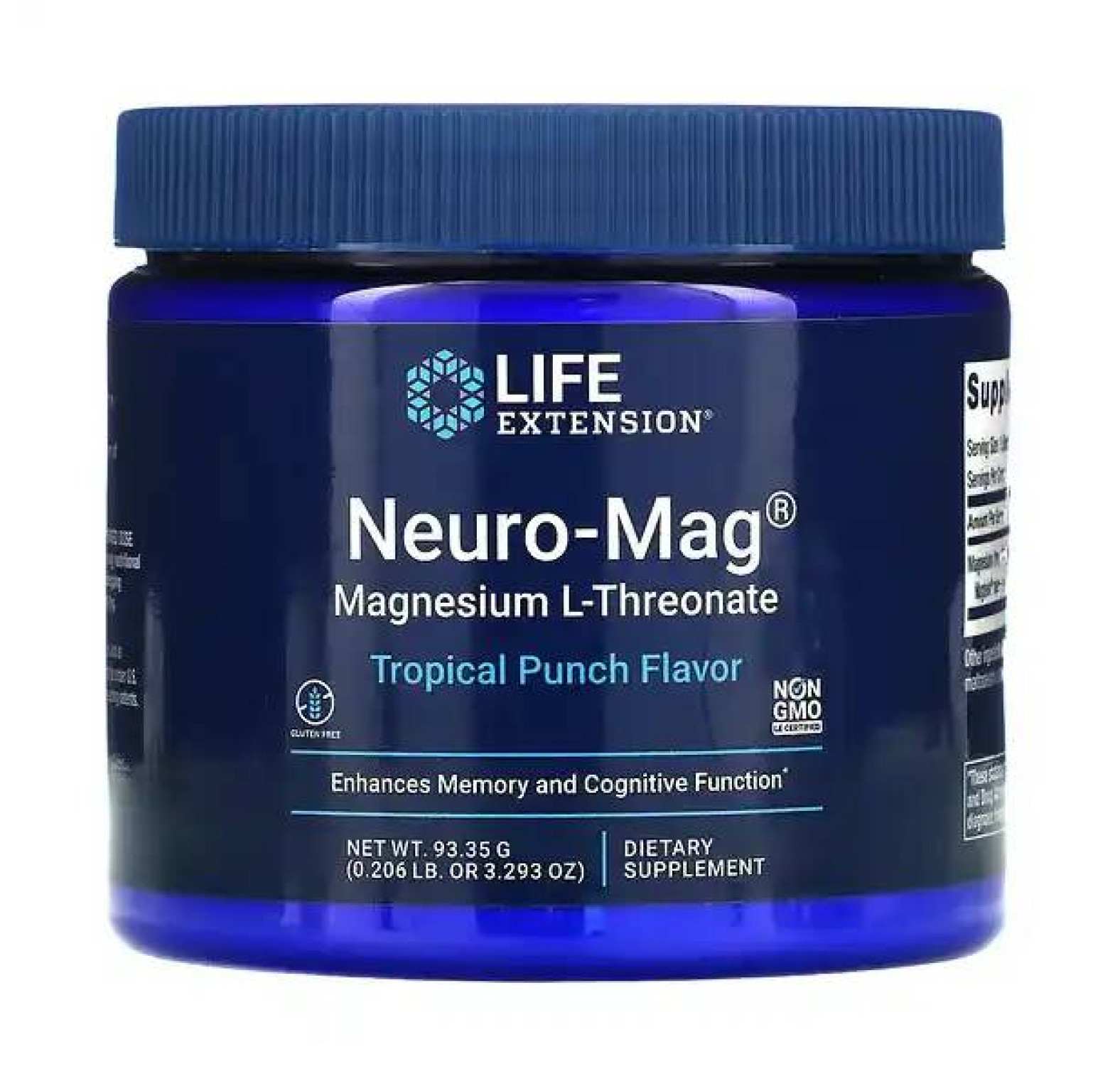 Life Extension, Neuro-Mag, магний L-треонат, вкус тропического пунша, 93,35 г (3,293 унции)